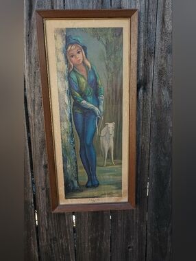 Vintage Mario Framed Print Haleqin Girl